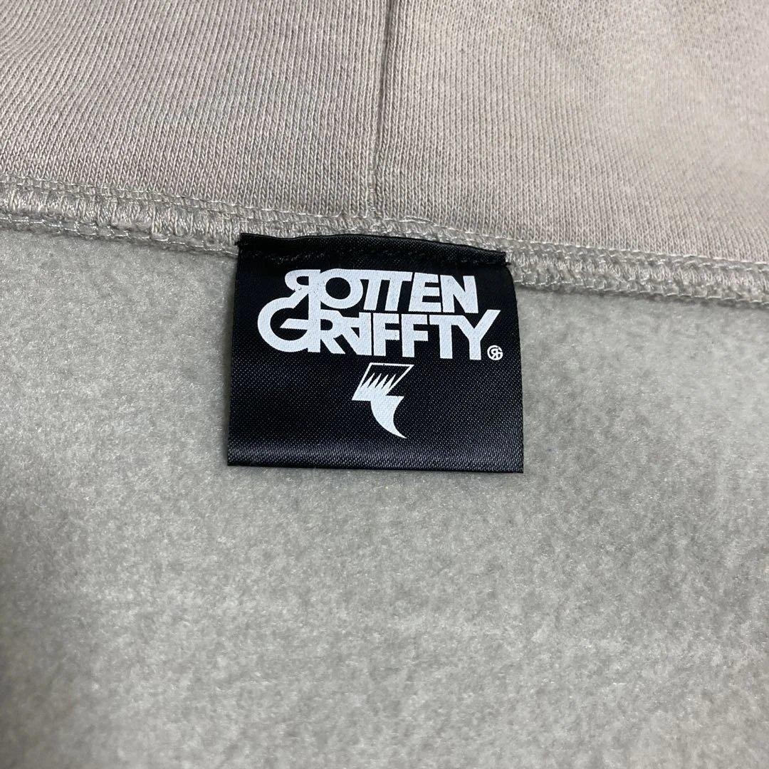 ROTTENGRAFFTY 耳付きジップアップパーカー GRAY XLサイズ