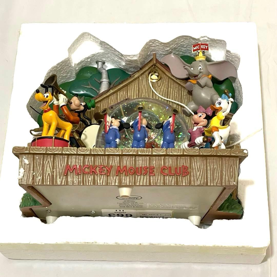 ディズニー　ミッキーマウスクラブ　スノードーム/スノーグローブ　オルゴール付き