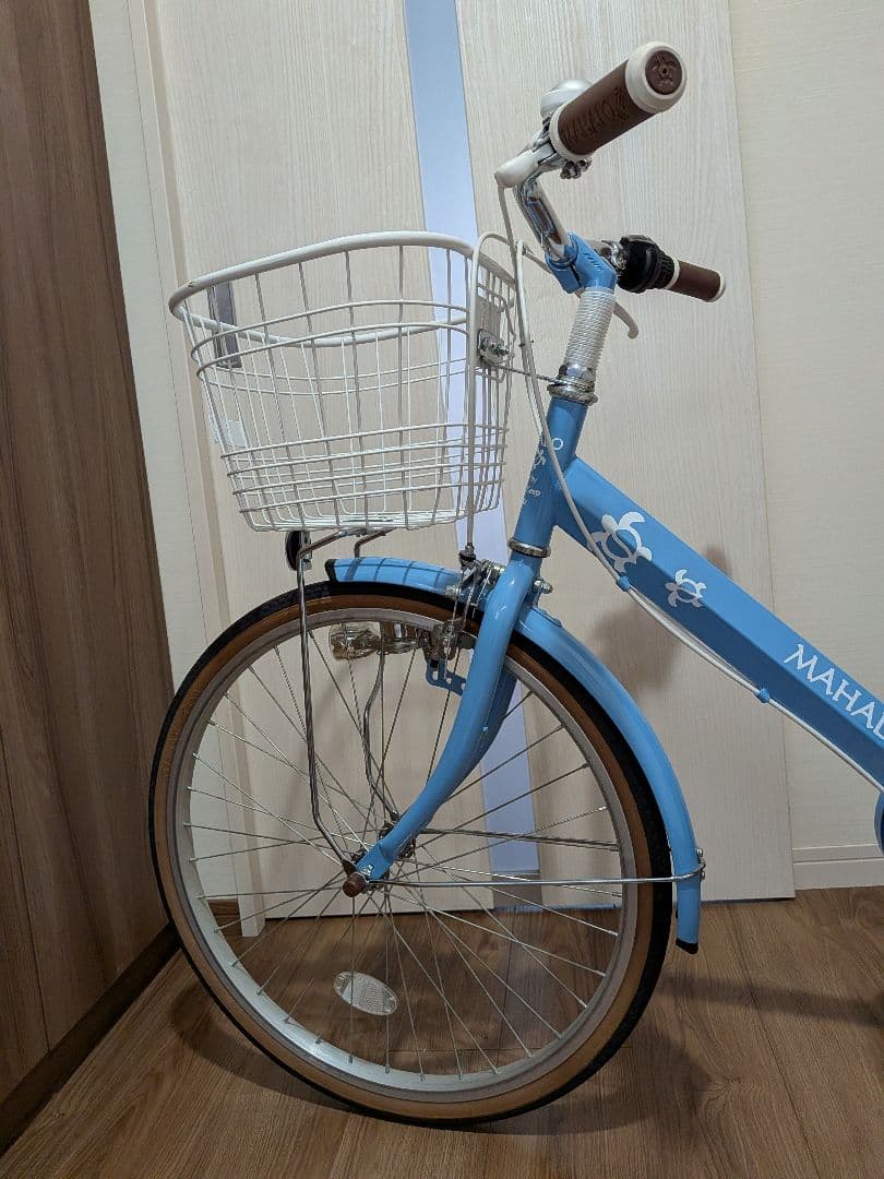 引取り限定！MAHALO 子供用自転車 　マハロジュニア　22型　ブルー　中古