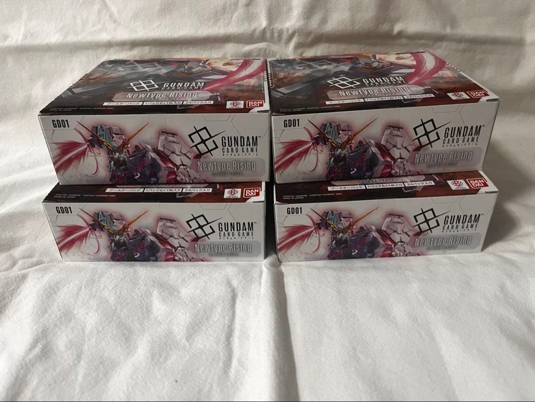 新品未開封　ガンダムカードゲーム　Newtype Rising 4box