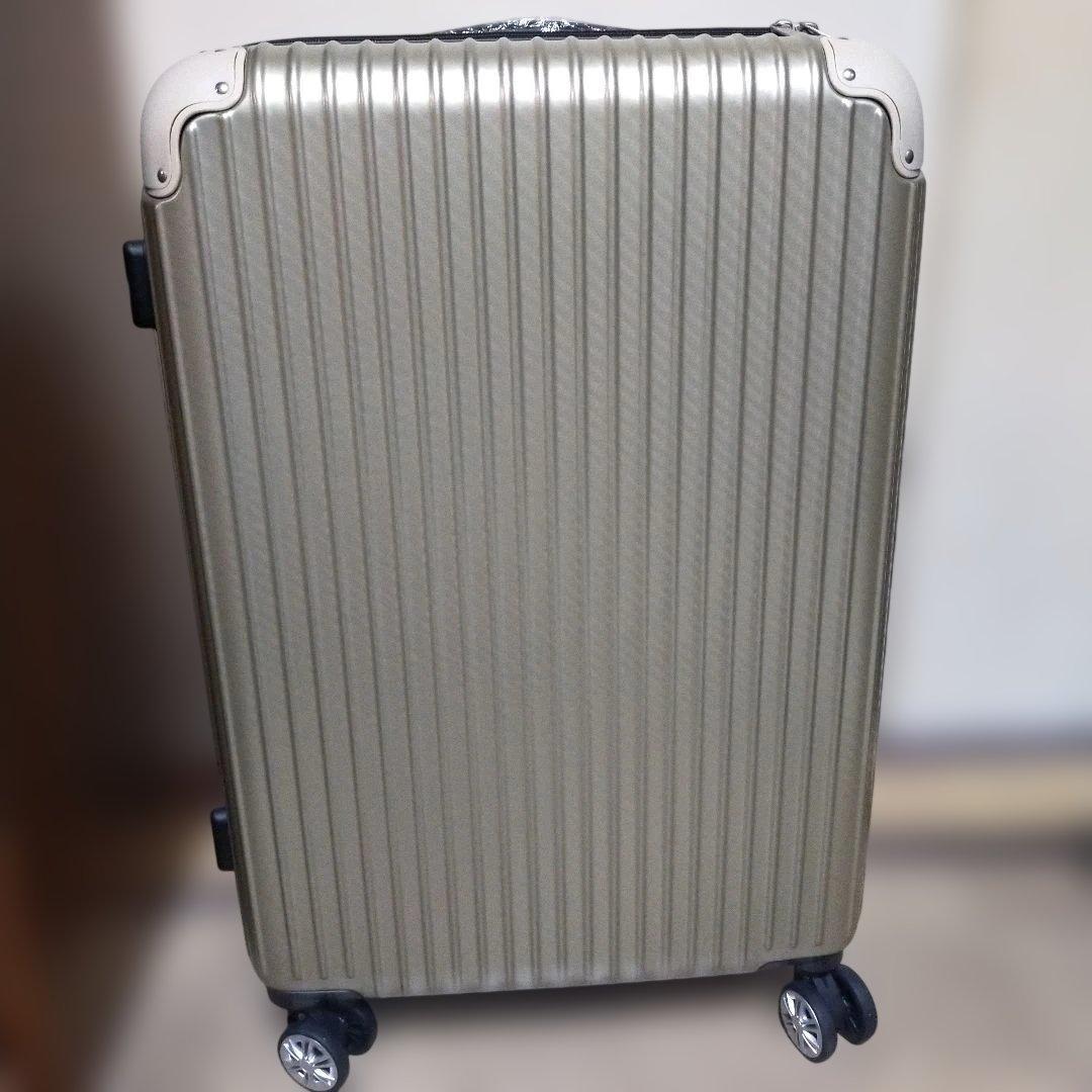 【新品・未使用!!】24インチ　大型　スーツケース　キャリーケース　ゴールド