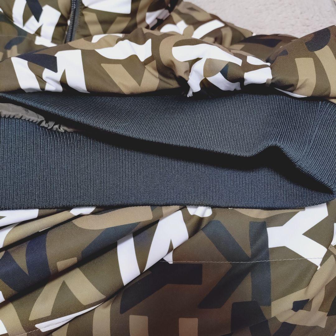 ジャックバニー 中綿ジャケット カーキ×白 英字総柄 シリコンワッペン サイズ5