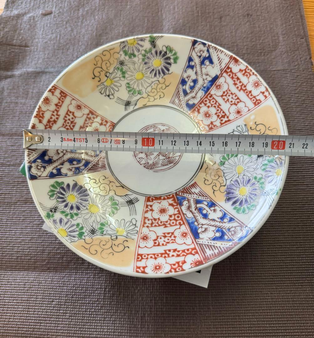 古伊万里　伊万里　色絵　中皿　蔵出し　江戸-明治