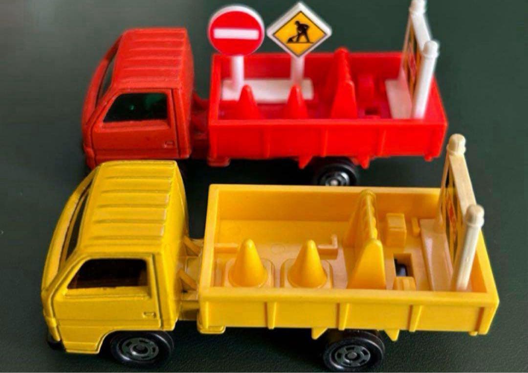 トミカ いすゞ エルフ 道路工事標識車 2台セット