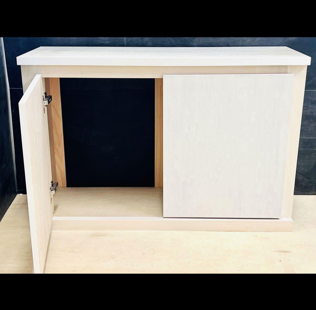 特注　水槽台　キャビネット　15cmキューブ4連用