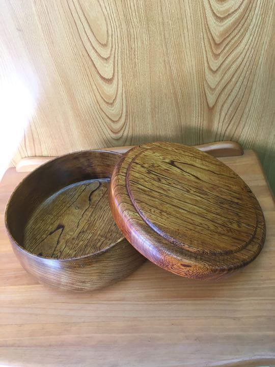 茶びつ　茶櫃　天然杢