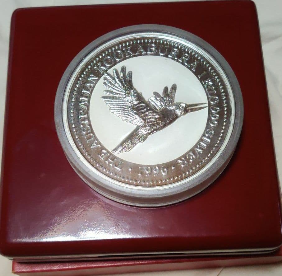 オーストラリア 銀貨 1996 カワセミ クッカバラ