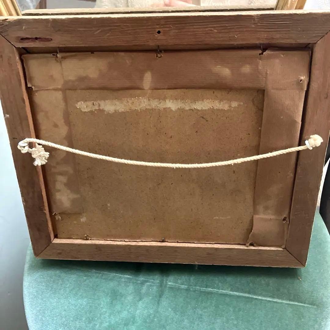 フランスアンティーク油絵 絵画 作家 画家 フレーム 額装