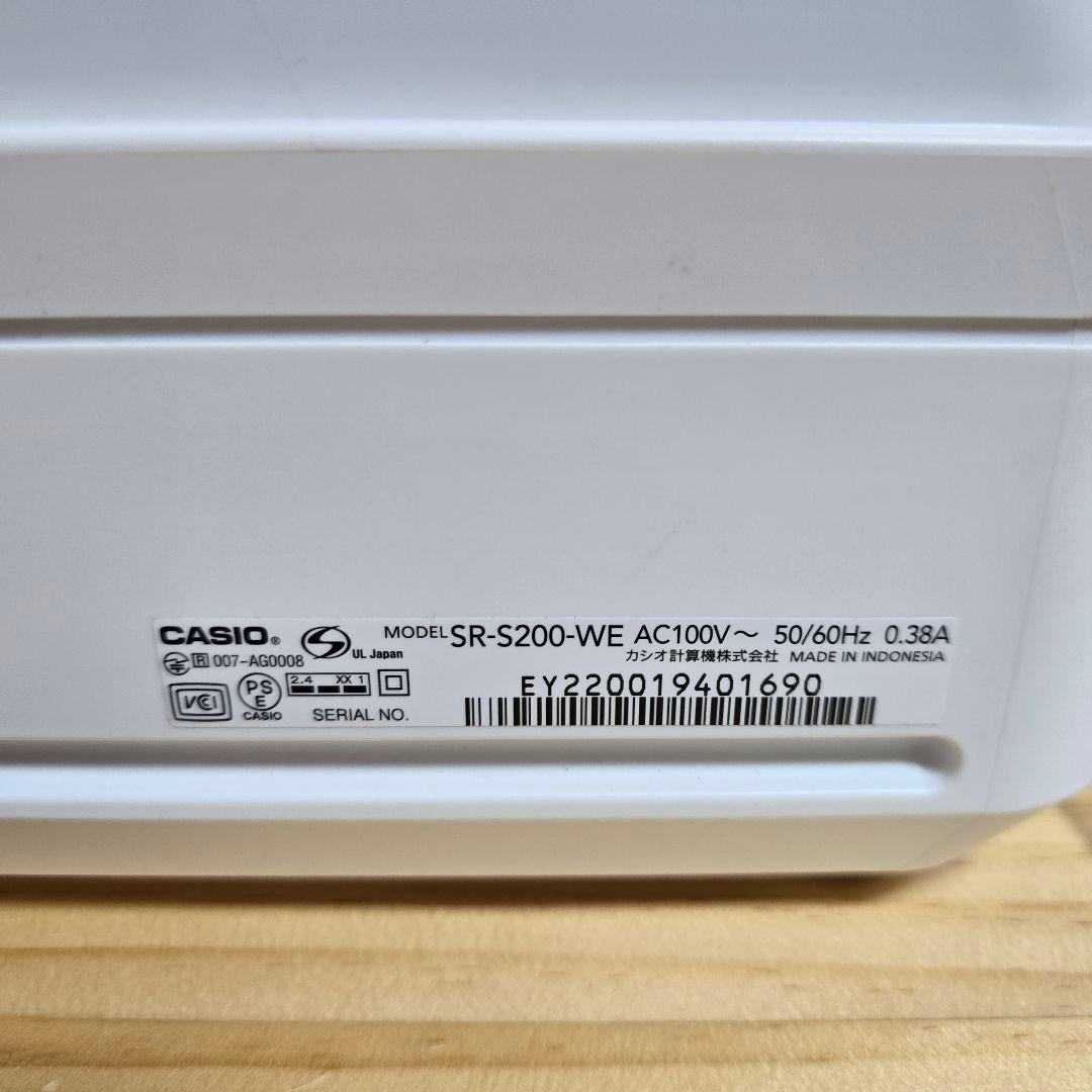 CASIO カシオ レジスター 電子レジ スクエア SR-S200 店名 美品
