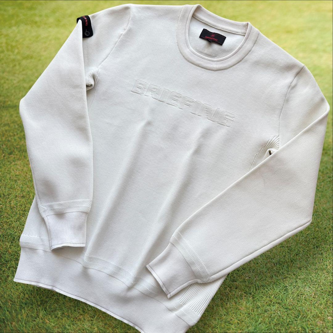ブリーフィングゴルフ　ニット　白　S〜M相当　セーター　ホワイト　ゴルフ