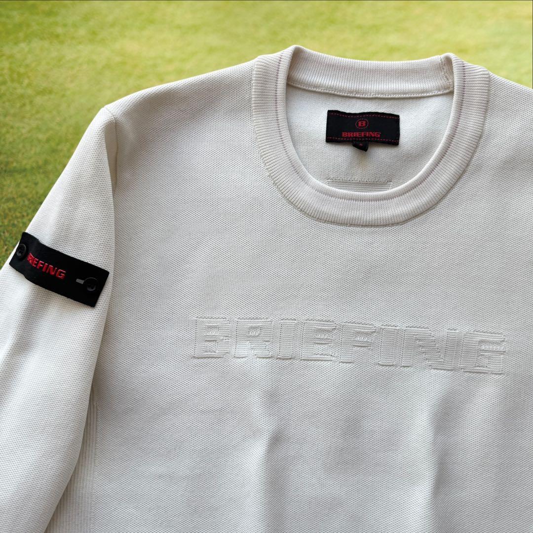 ブリーフィングゴルフ　ニット　白　S〜M相当　セーター　ホワイト　ゴルフ