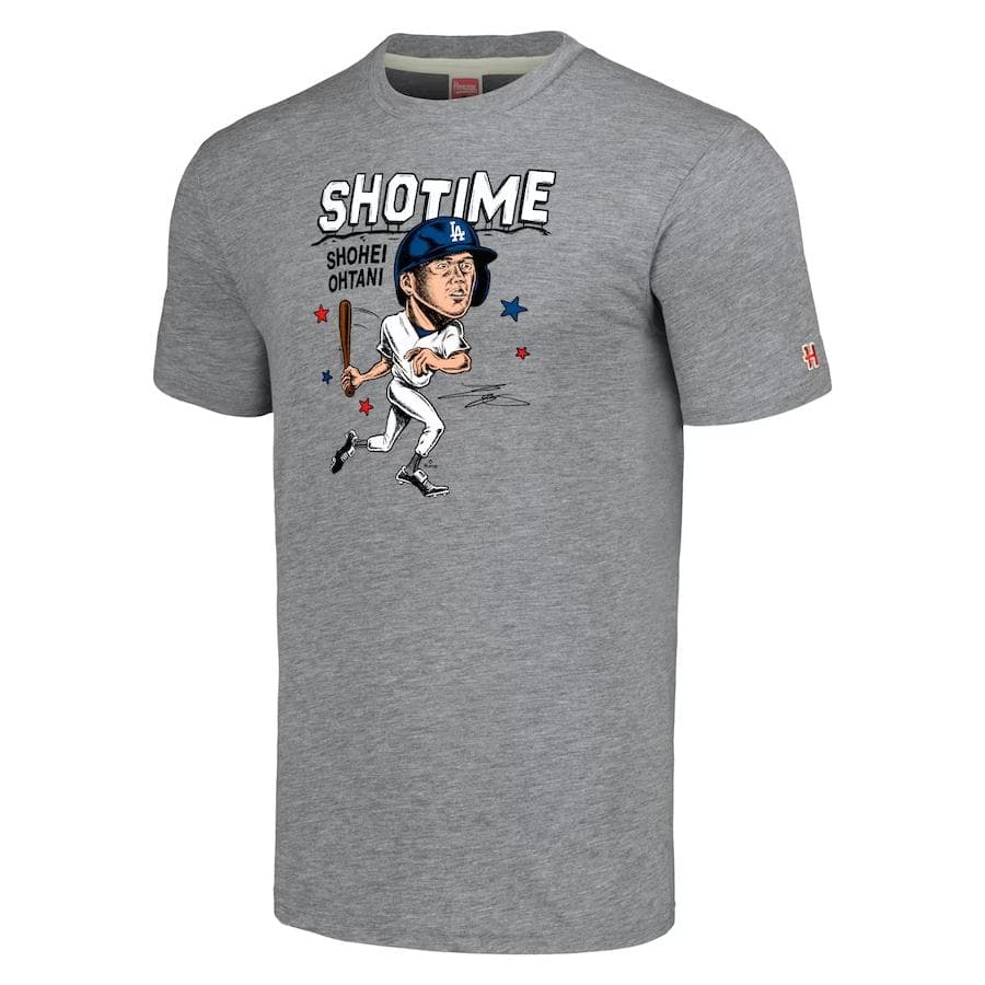 MLB 大谷翔平 ドジャース グラフィック Tシャツ XLサイズ グレー