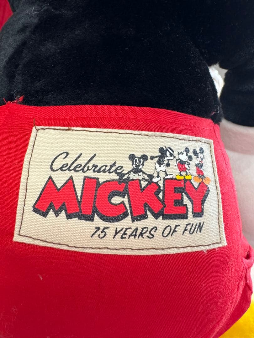 ディズニーランド 15周年 ミッキーマウス ビッグぬいぐるみ バインダー