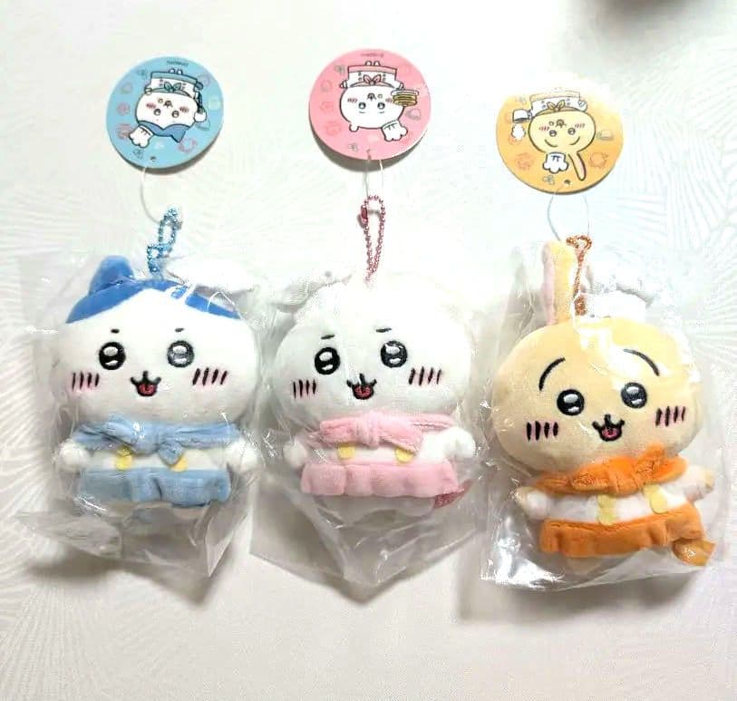 希少 初代 ちいかわカフェ マスコット 3個セット