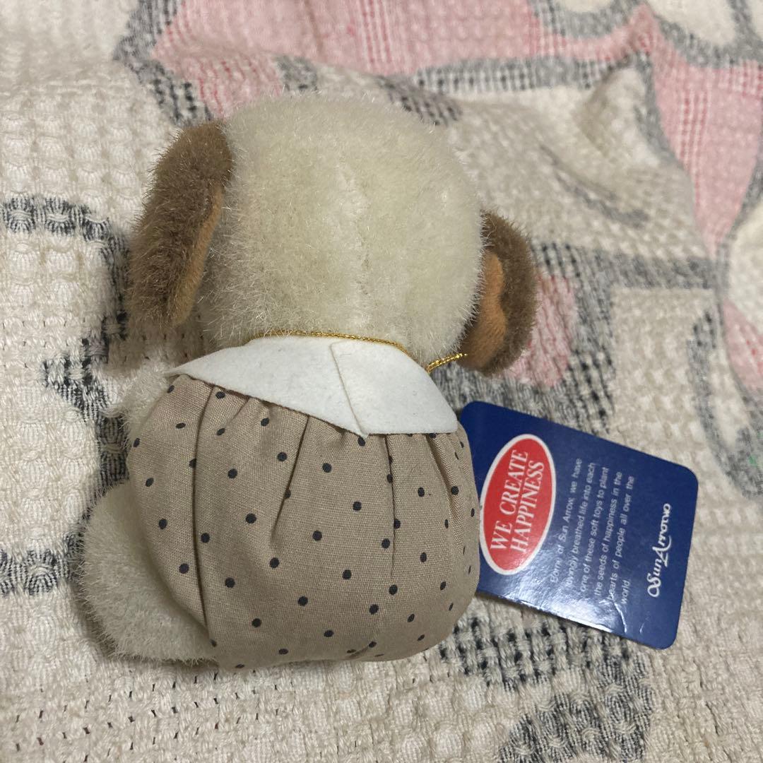 昭和レトロ　サンアロー　夢の回転木馬　ピンドット　犬　ぬいぐるみ　中古品