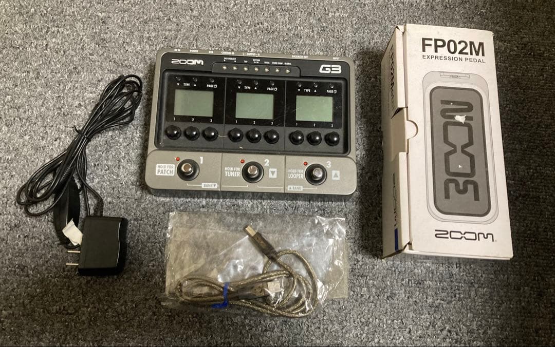 【送料無料】ZOOM G3マルチエフェクター・エクスプレッションペダルFP02M