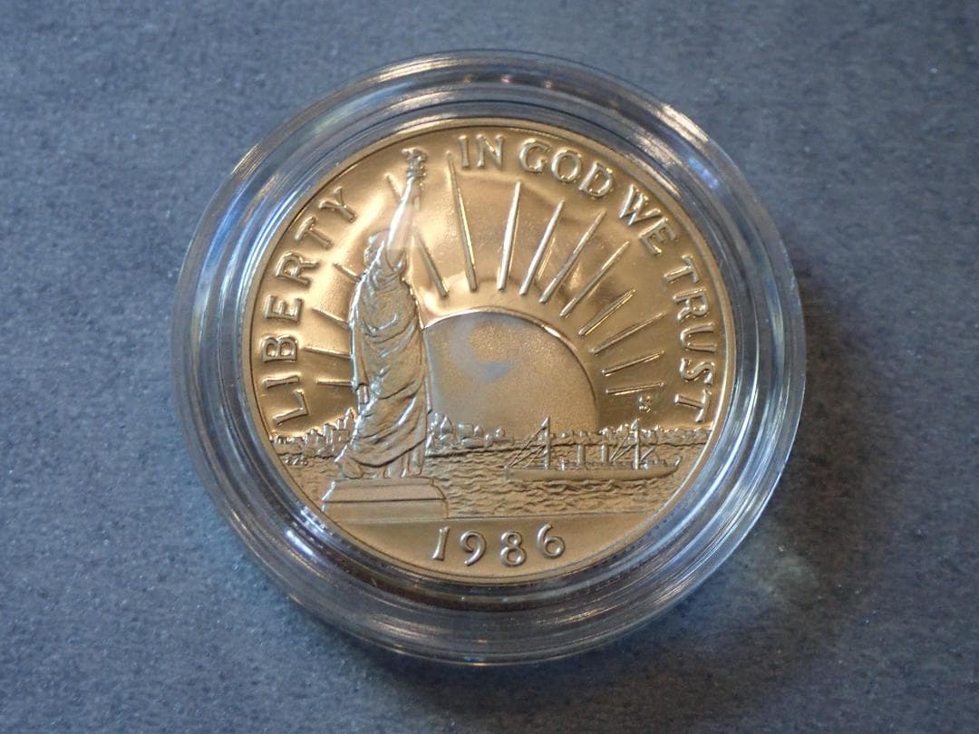 1986年アメリカ銀貨 1ドルリバティ自由の女神記念銀貨Silver900