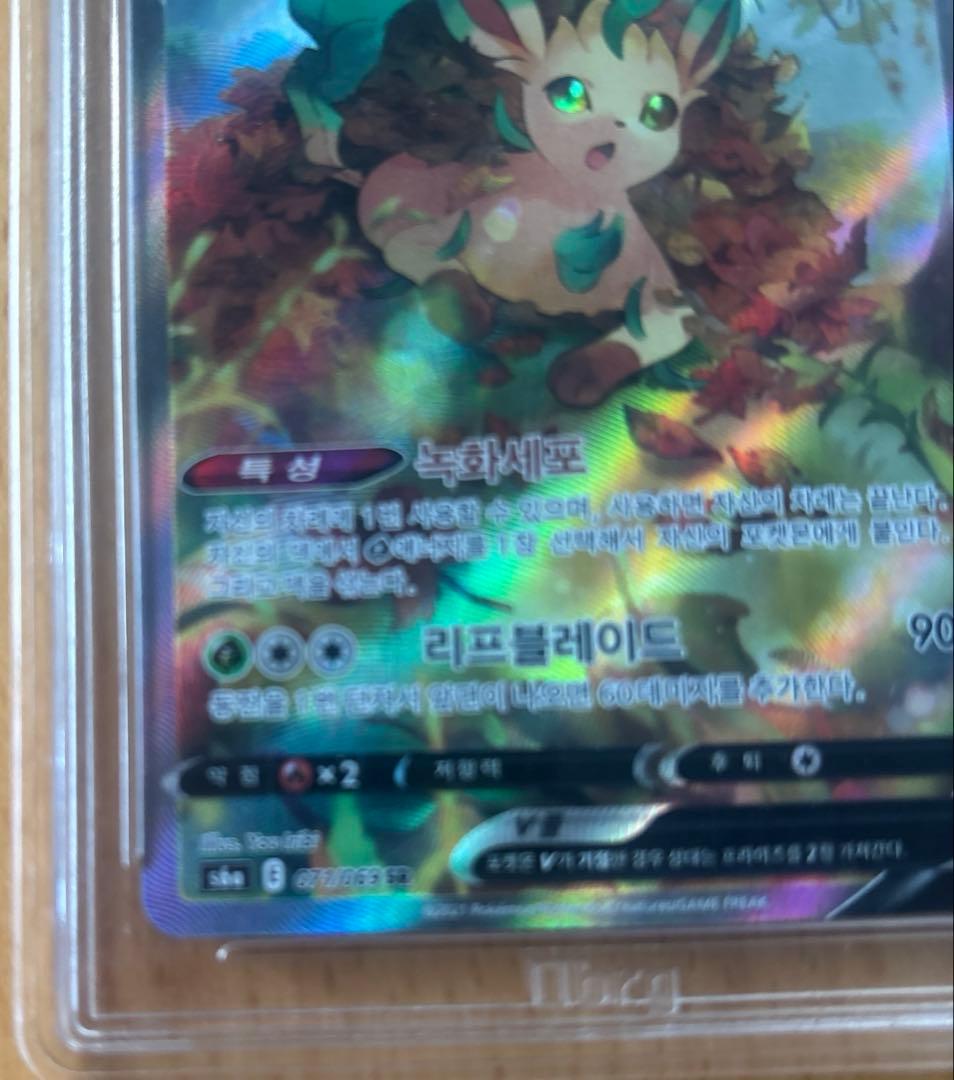 ポケカ　リーフィアV SR brg9 韓国版
