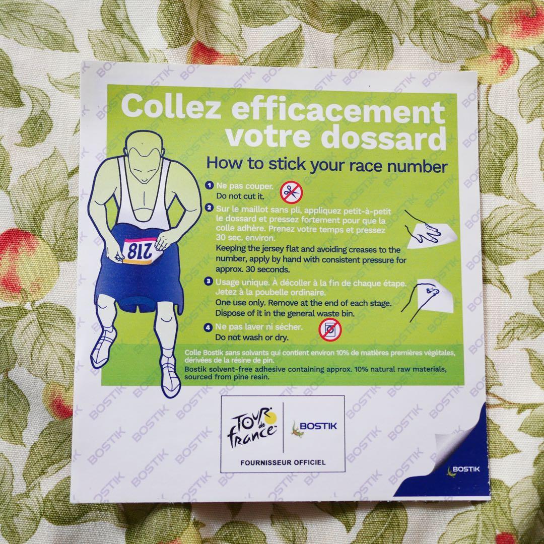 選手支給品 ツールドフランス 実物レースナンバー トム・ピドコック Q36.5
