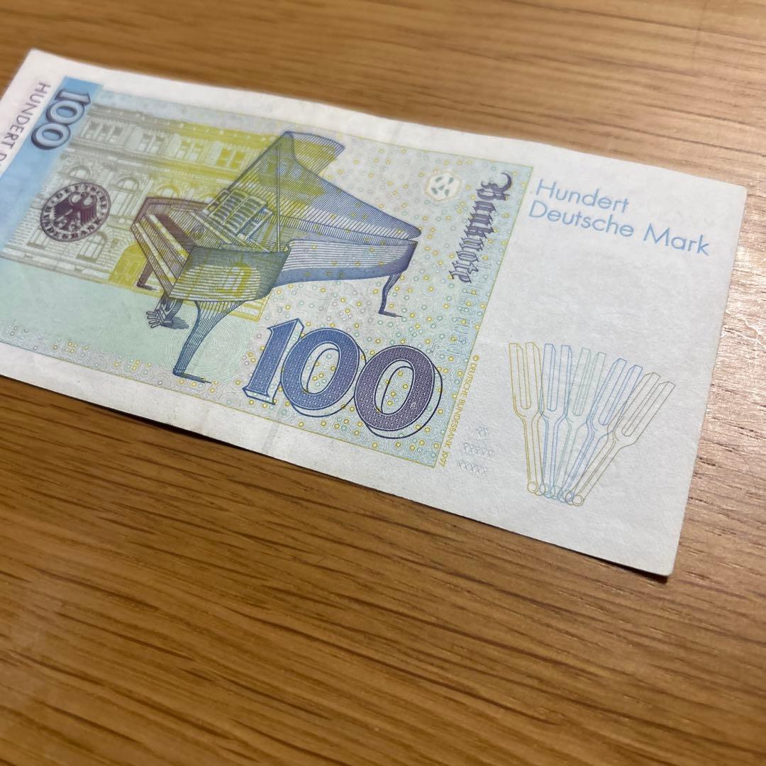 【旧紙幣】ドイツマルク 100マルク 音楽デザイン　***即購入可能
