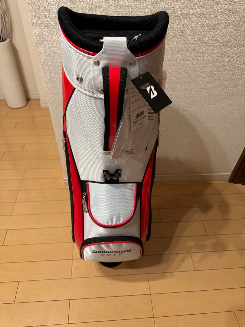 BRIDGESTONE GOLF キャディバッグ 黒/赤/白