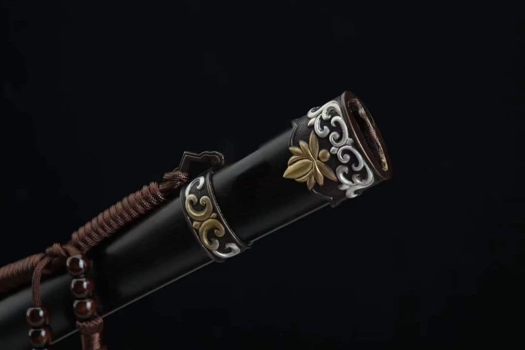 三色銅少帝唐剣 古兵器 武具　刀装具　日本刀　模造刀 居合刀 長尺