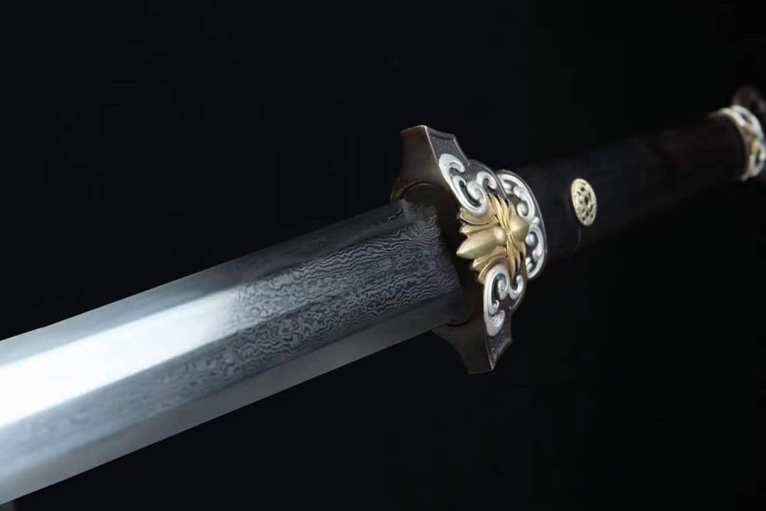 三色銅少帝唐剣 古兵器 武具　刀装具　日本刀　模造刀 居合刀 長尺