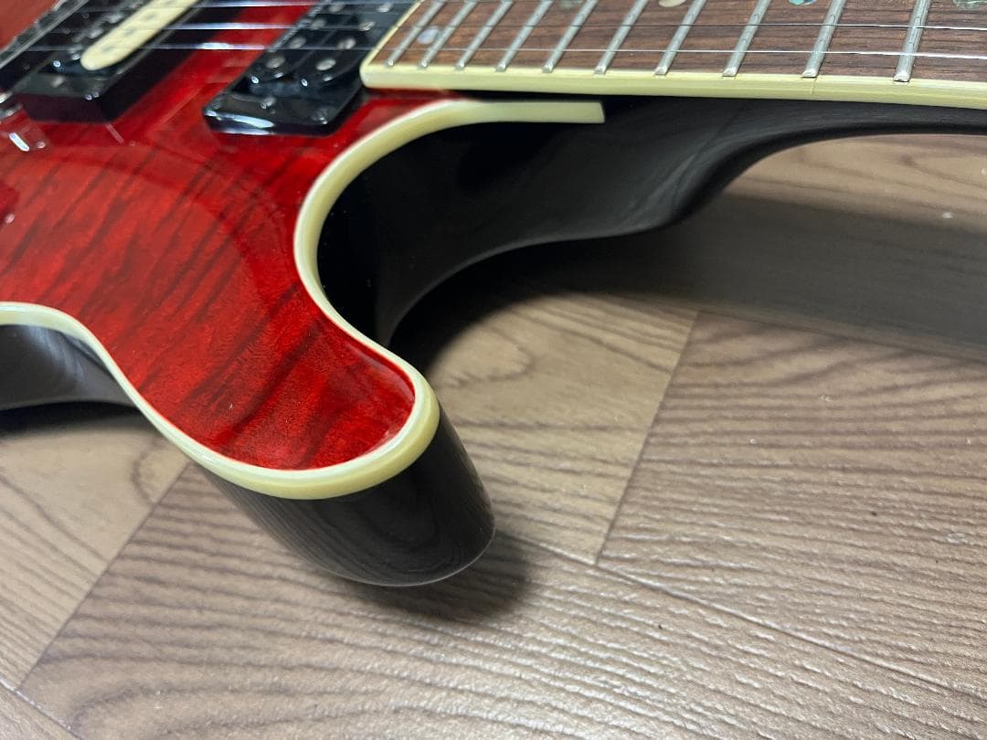 Cort KX1X 虎目　シースルーレッド　Duncan　ソフトケース付
