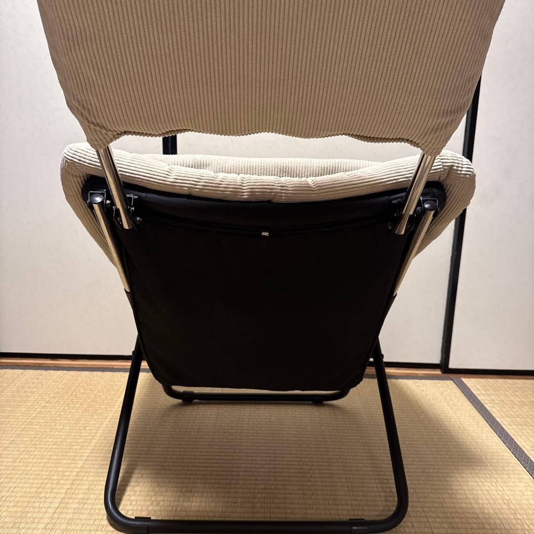弘益 LAKA ラカ フォールディングチェア 完成品 折りたたみ ベージュ