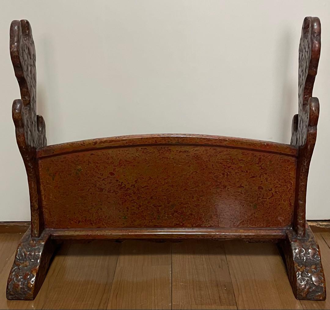 刀掛け　木製　３本掛け　日本刀　模造刀　武具