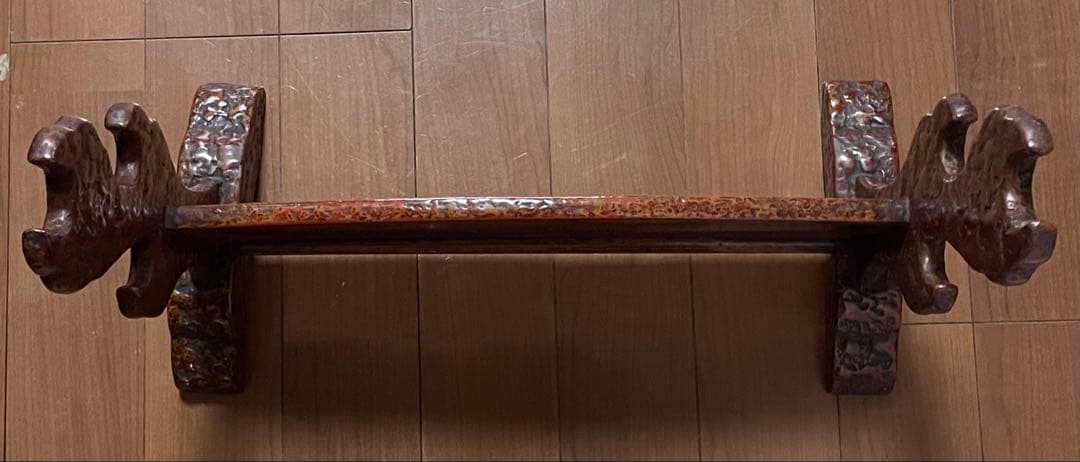 刀掛け　木製　３本掛け　日本刀　模造刀　武具
