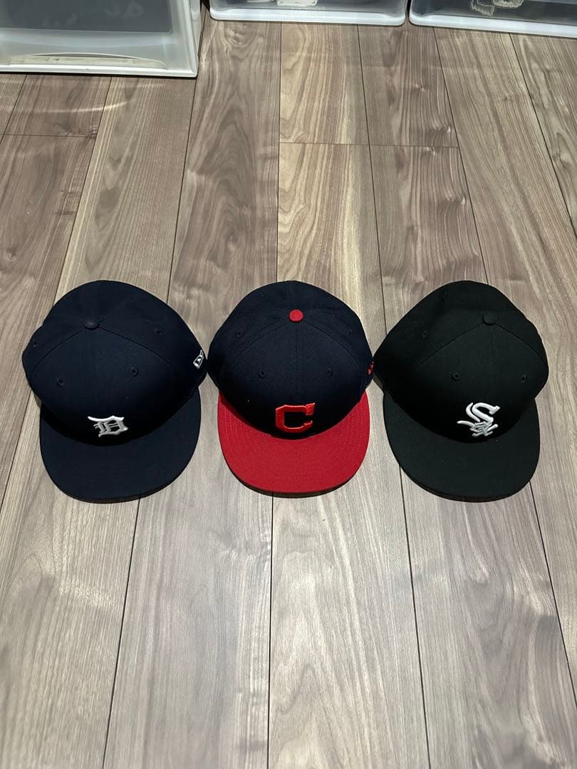 【NEW ERA】 MLB公式キャップ　7 3/8 58.7cm3点セット