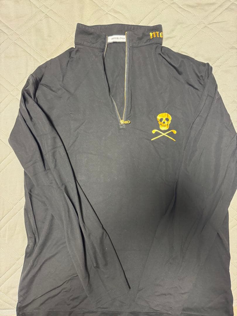 Mark and Lona ハーフジップシャツ ブラック