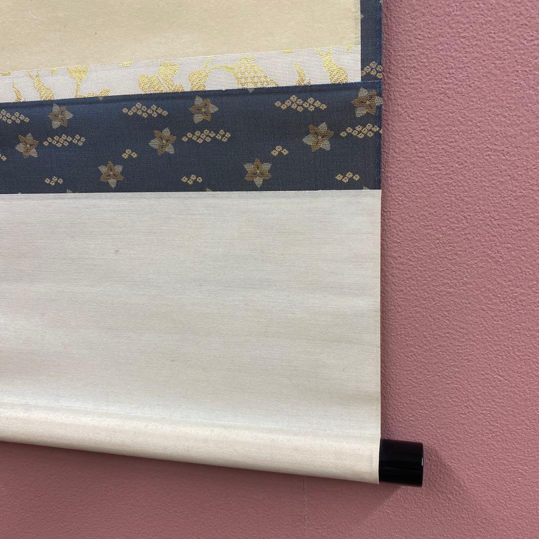 美品 掛け軸 大徳寺 雪尾要道作「瀧直下三千丈」共箱 禅語 夏掛け