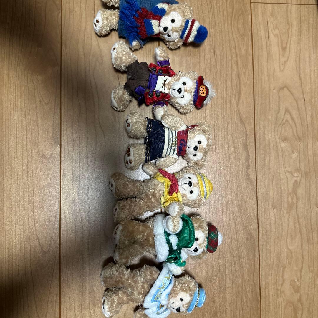 ダッフィーぬいぐるみパッチ6個