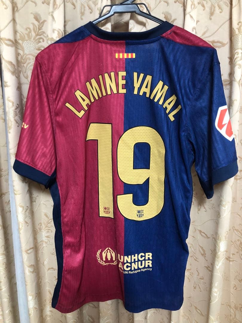 バルセロナ24-25 ヤマル ラリーガ仕様 国内3冠 オーセンティック L