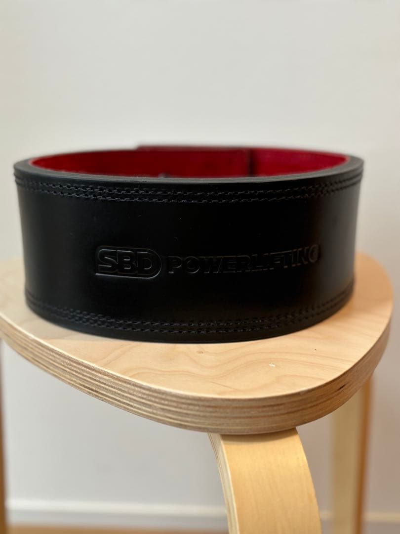 SBD POWERLIFTING トレーニングベルト ブラック/レッド