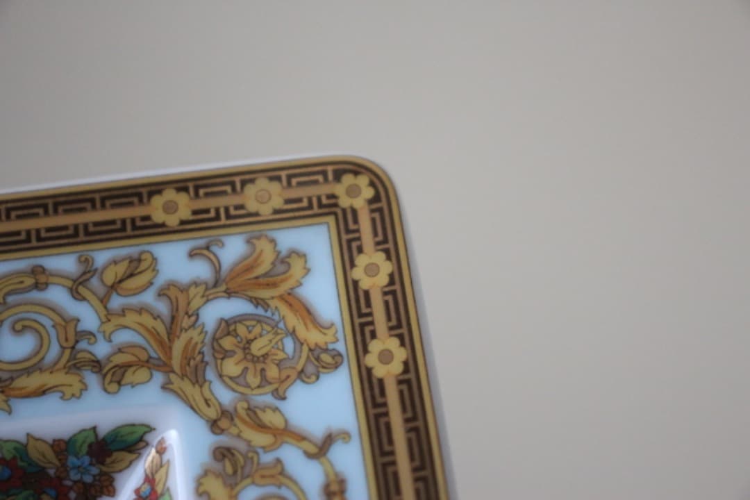 ローゼンタール×ヴェルサーチ　バタフライガーデン　スクエア　トレイ　飾皿