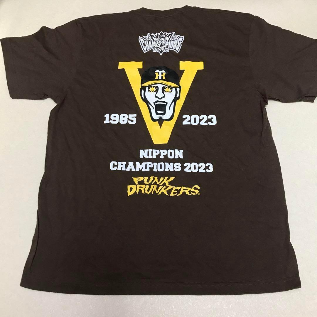 未使用 阪神タイガース XL パンクドランカーズ Tシャツ 優勝 虎 茶系 半袖