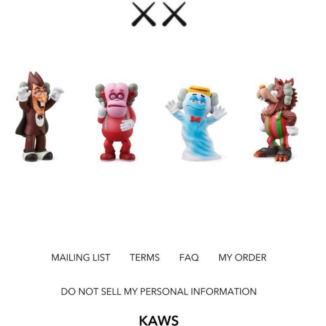 フィギュア　KAWS Cereal Monsters Boo Berry