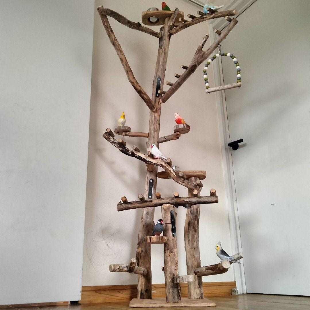 KURIONE SHOP バードアスレチックジム 自然木 流木 止まり木