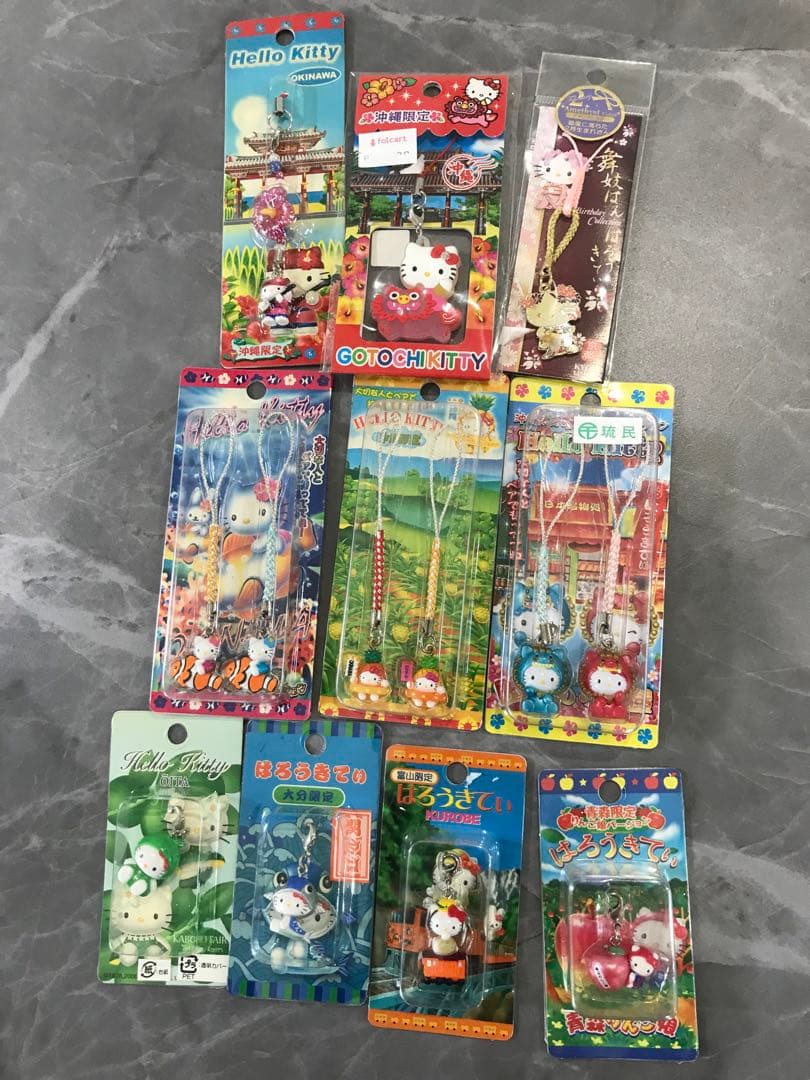 【まとめ売り】ハローキティ ご当地 キーホルダー ストラップ セット 70個