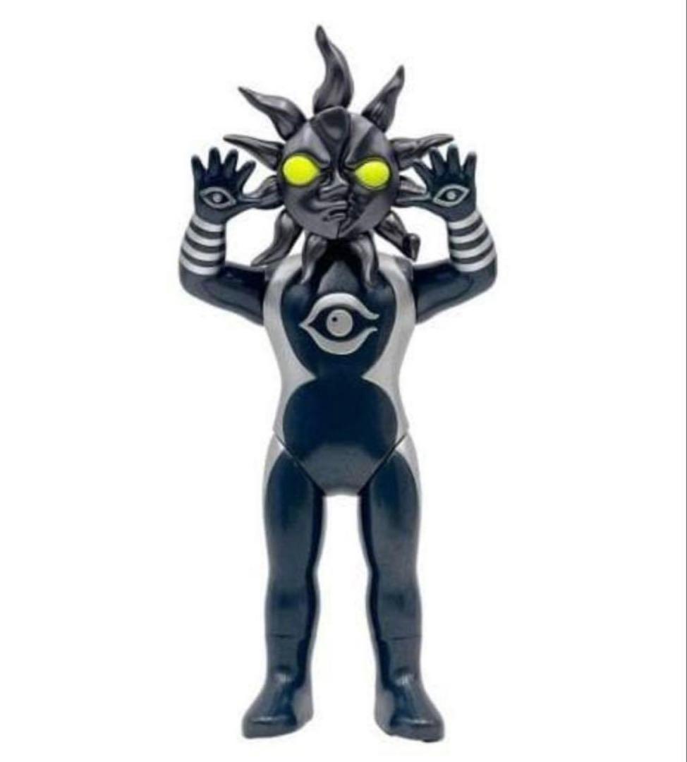 新品 超復刻版タローマンソフビ人形 (ブラックタローマン) タローマン ソフビ