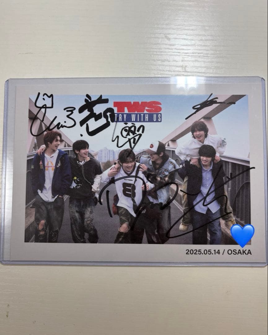 ТWS 直筆サイン 全員サイン TRY WITH US