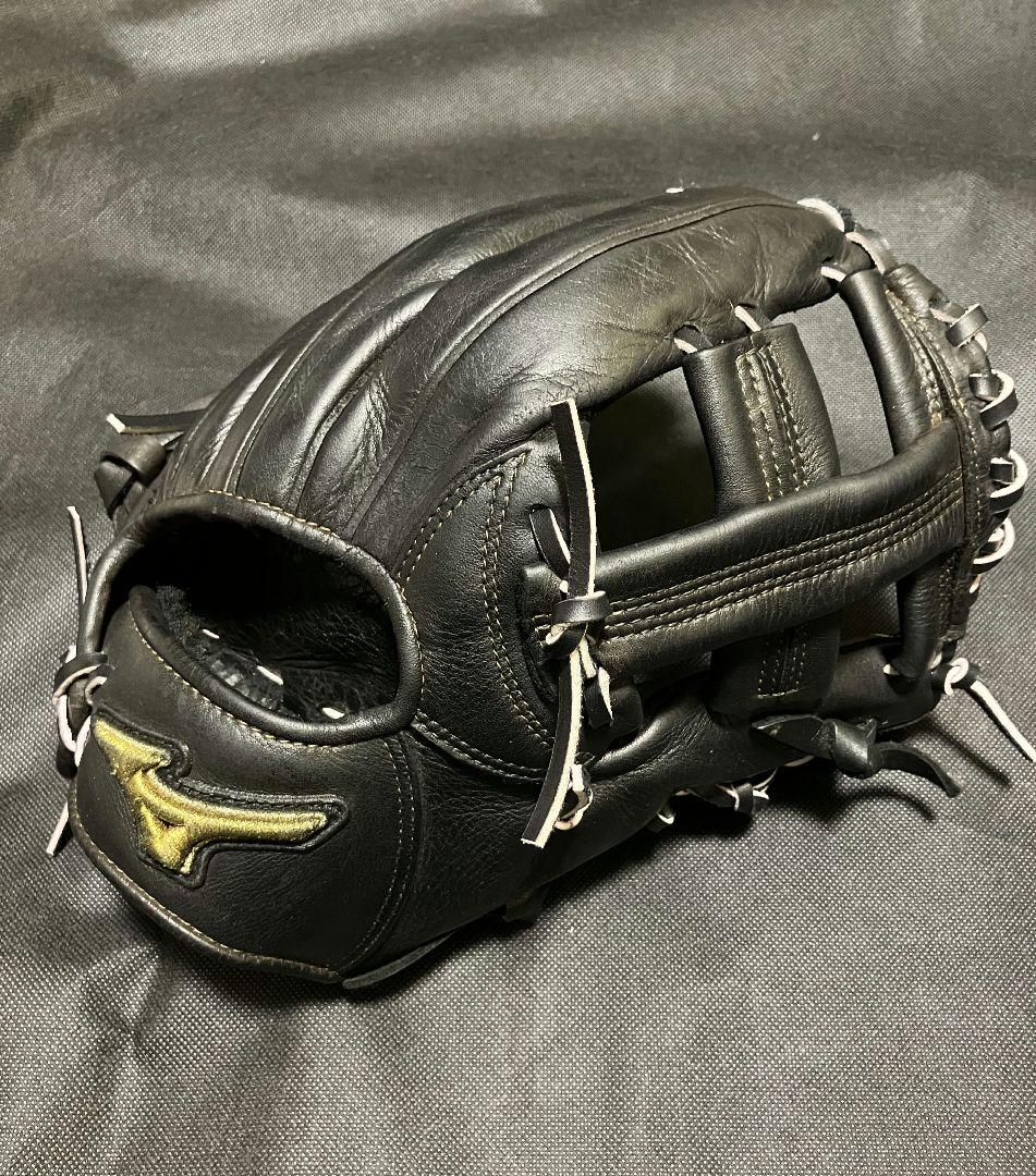 ミズノプロ 硬式 内野 グラブ グローブ 黒 高校野球 Mizuno Pro