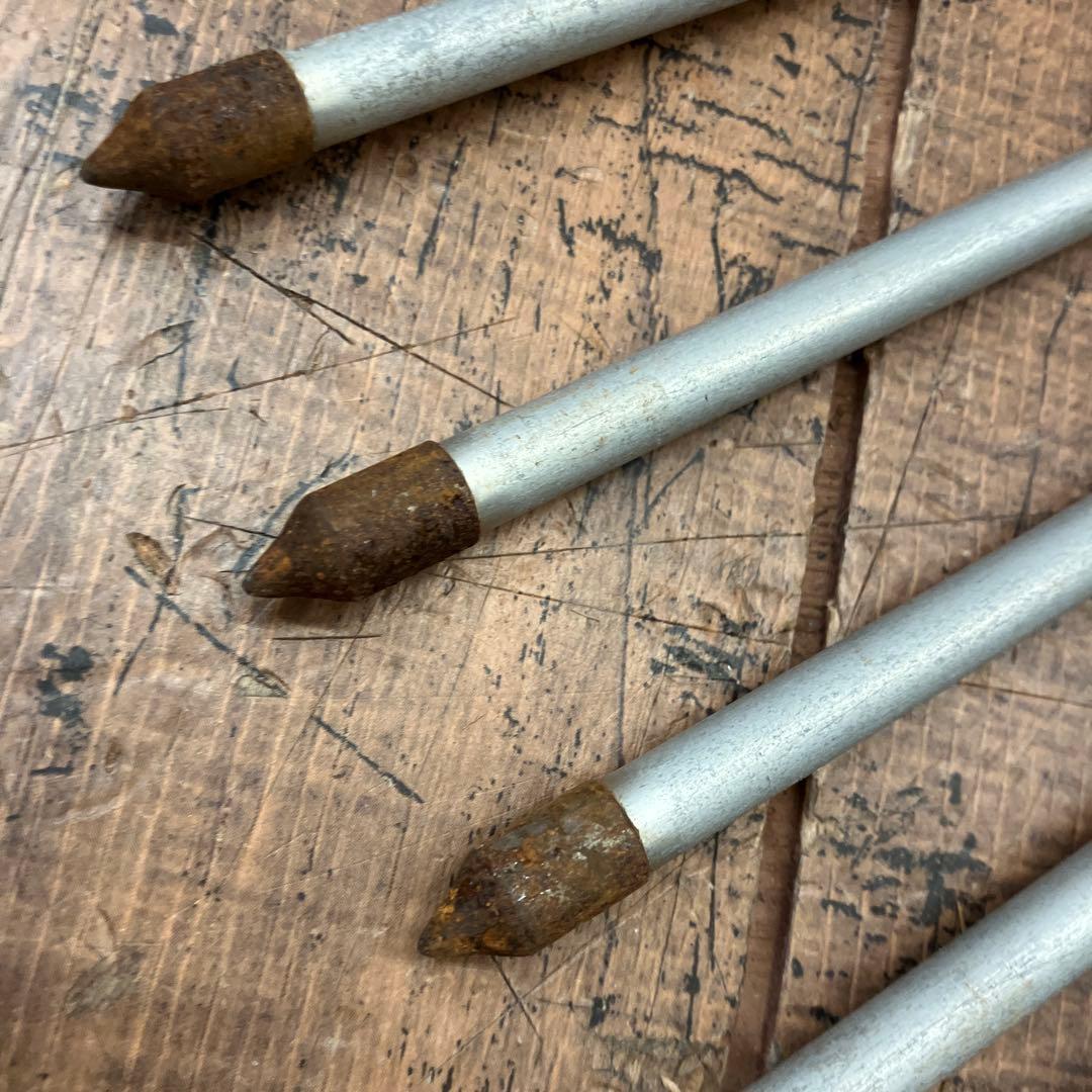 昭和レトロ 弓道具 矢 矢羽 武道具 101cm 104.5cm 8本セット