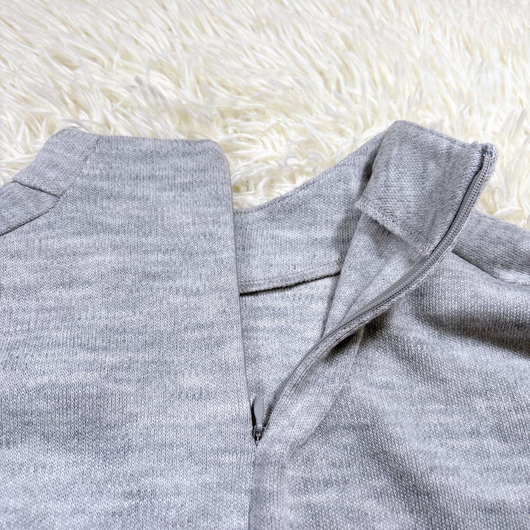 【レディース40⭐️大きめ】アルチビオ　ニットセーター　ハーフジップ モックネック