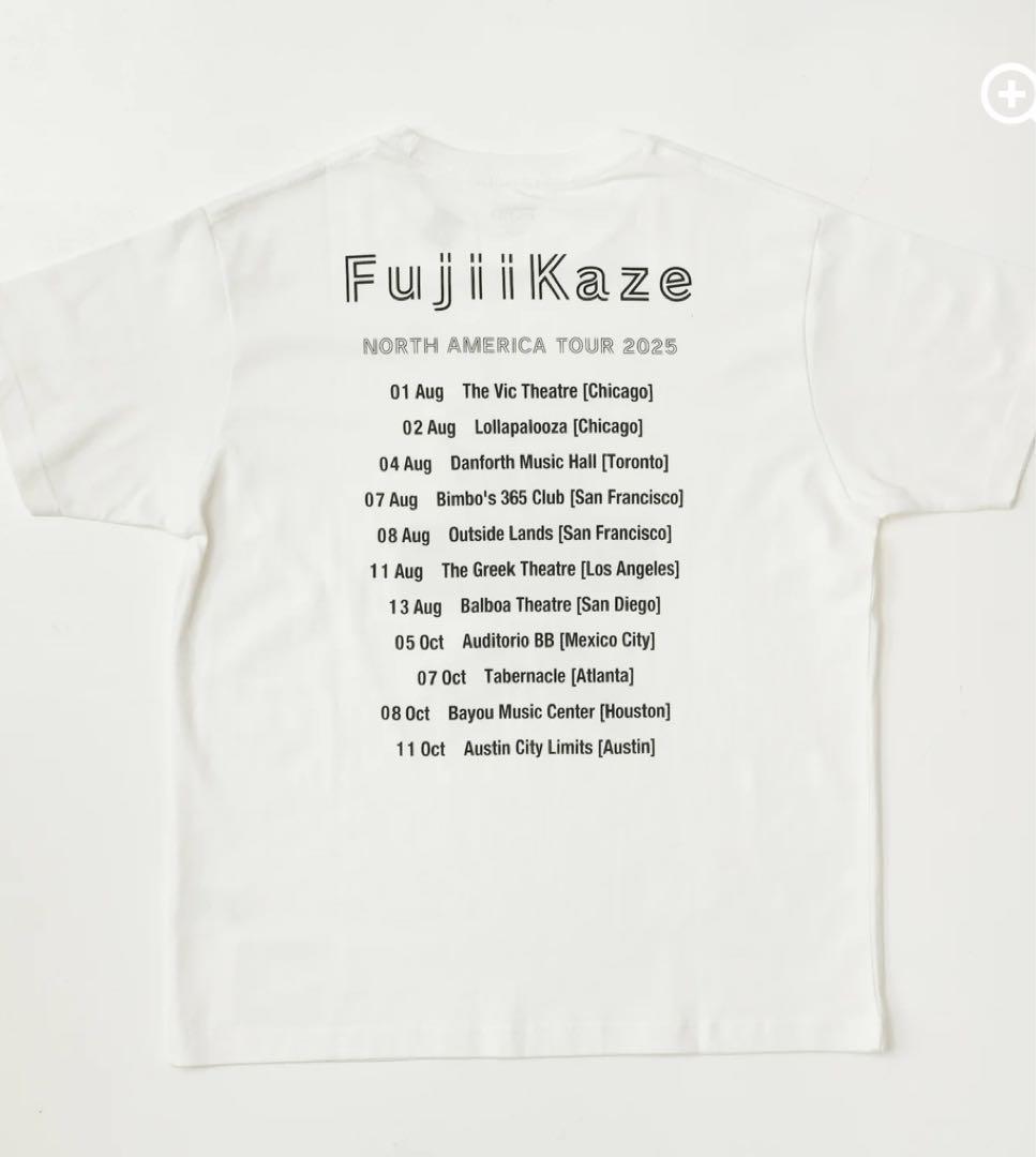 藤井風NORTH AMERICA TOUR 2025 ドリンクT（ホワイト）XL
