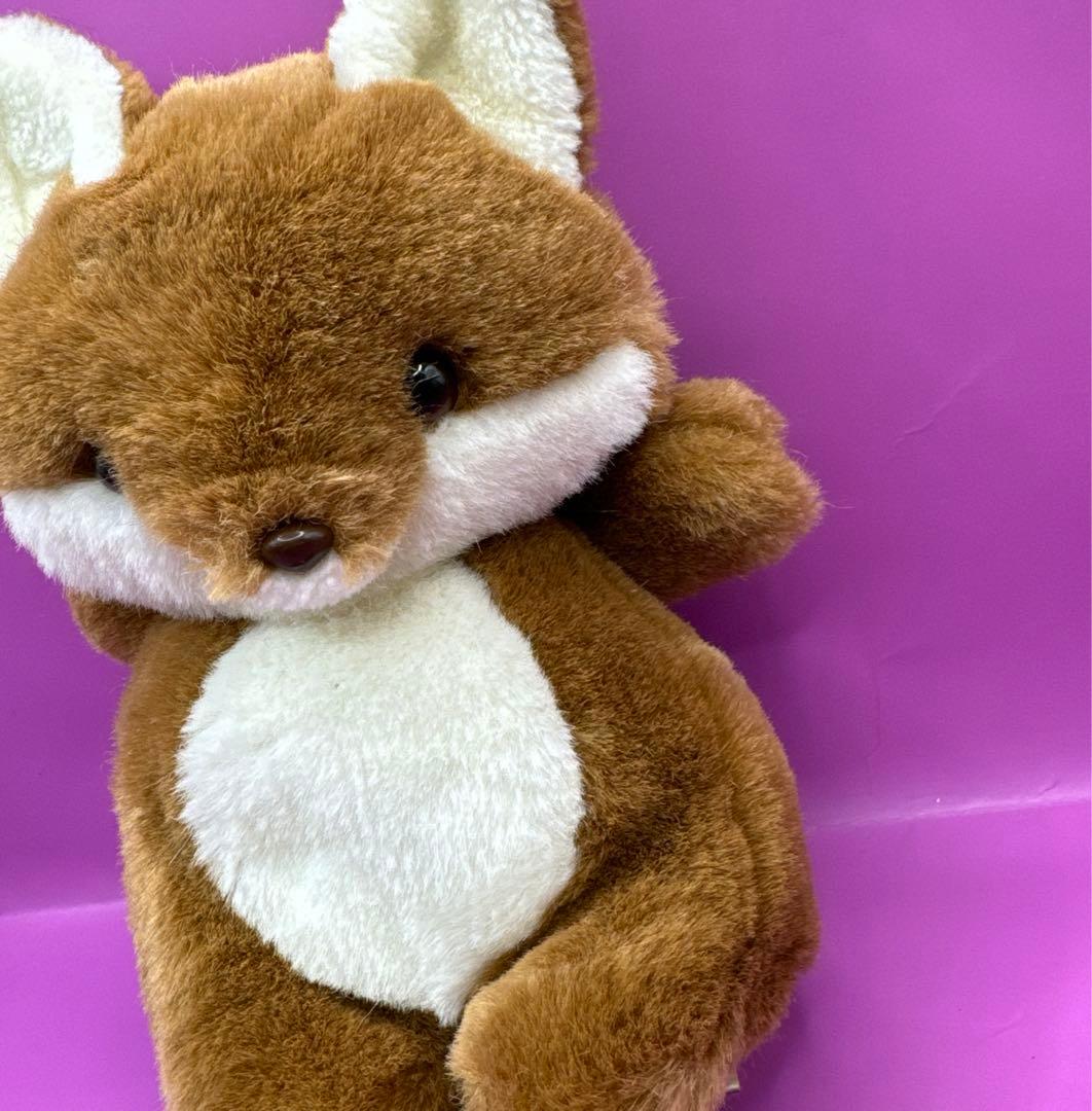 日本製　ぬいぐるみの三英　キタキツネ　ぬいぐるみ　stuffed animal