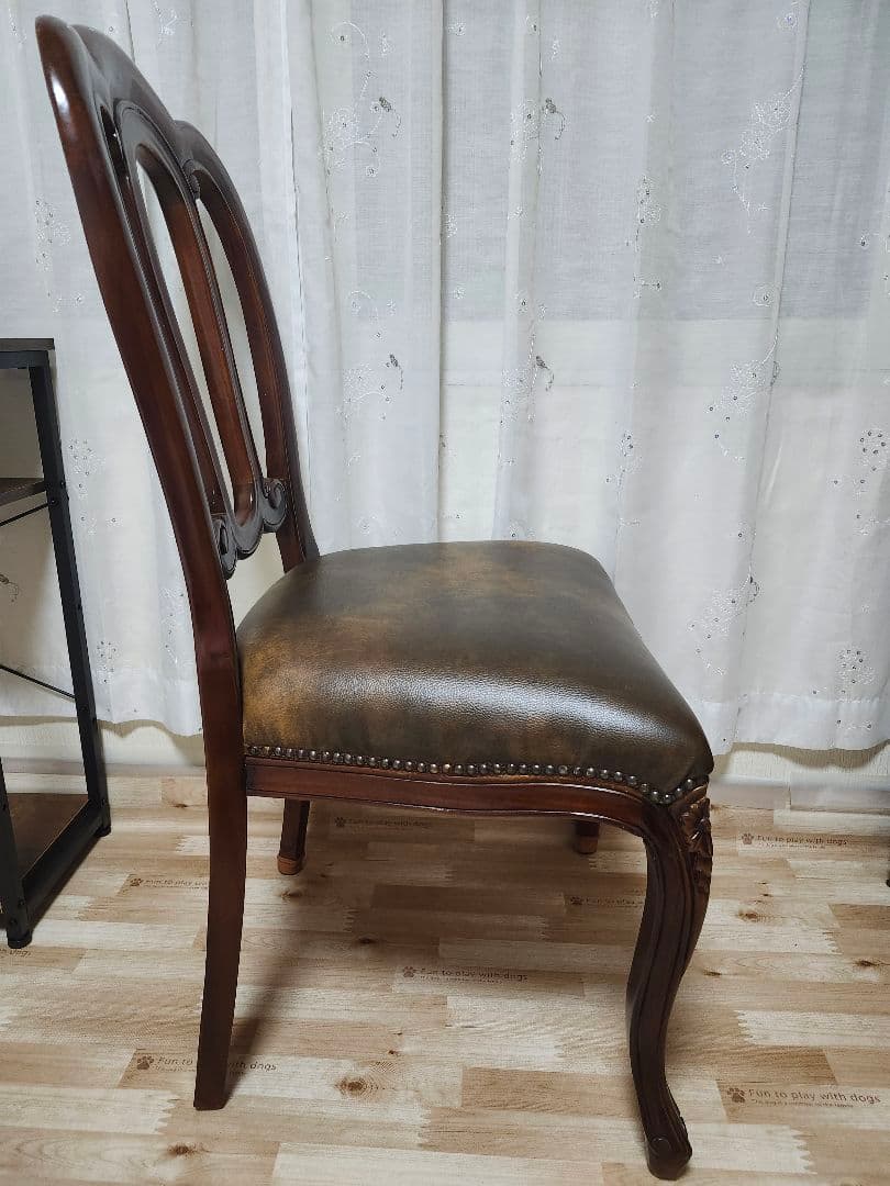 クラシック 木製チェア ブラウン